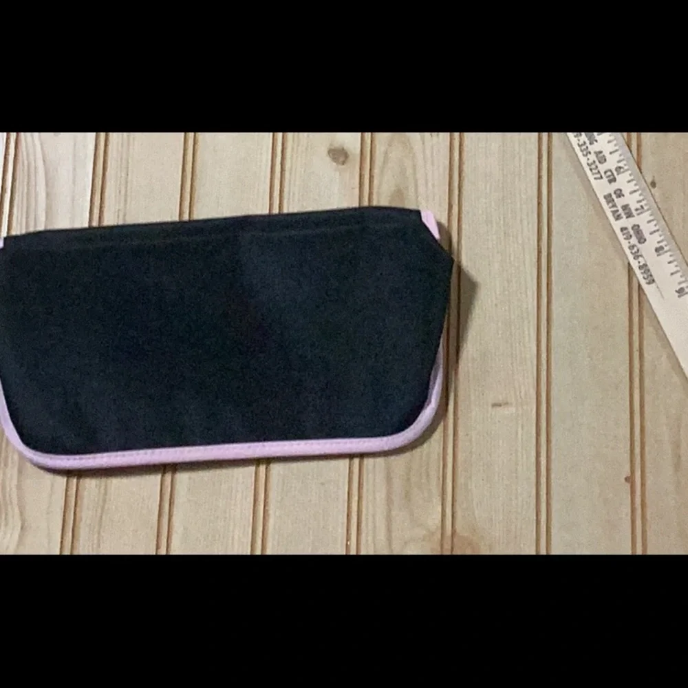 Lancôme Pink & Black Zippered Travel Makeup‎ Cosmetic Case Bag NWT
